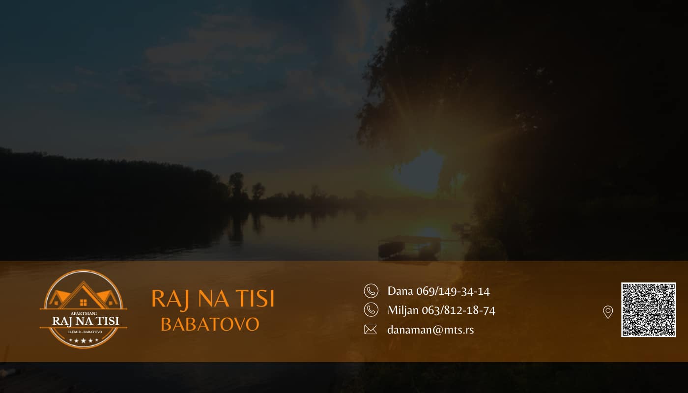 Prednja strana vizitkarte Raj na Tisi